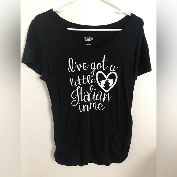 Isabel Maternity by Ingrid & Isabel Tops - Black Isabel maternity t-shirt (medium)